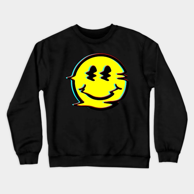 distorted smile Crewneck Sweatshirt by Mad77store